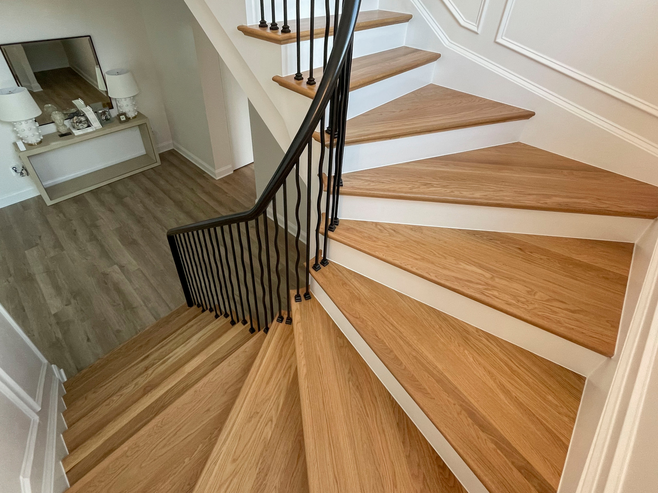 106_Modern Balustrade System Meets Traditional Winding Stairs, Aldie VA  20105