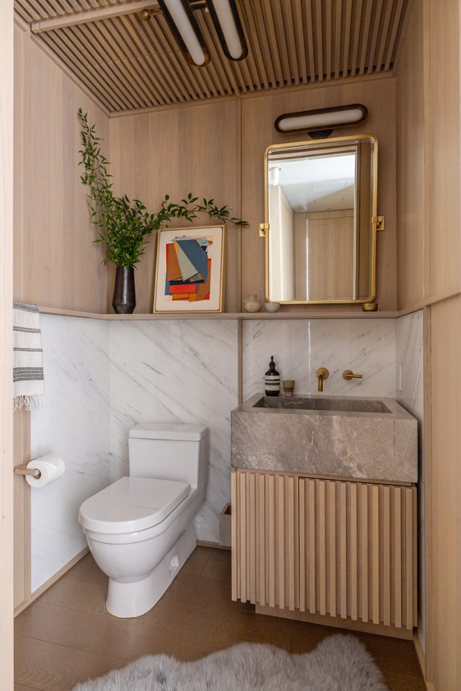 Contemporary cloakroom in New York.