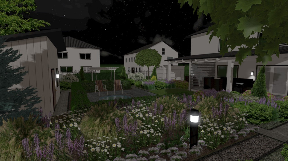 Проект частного сада в Германии