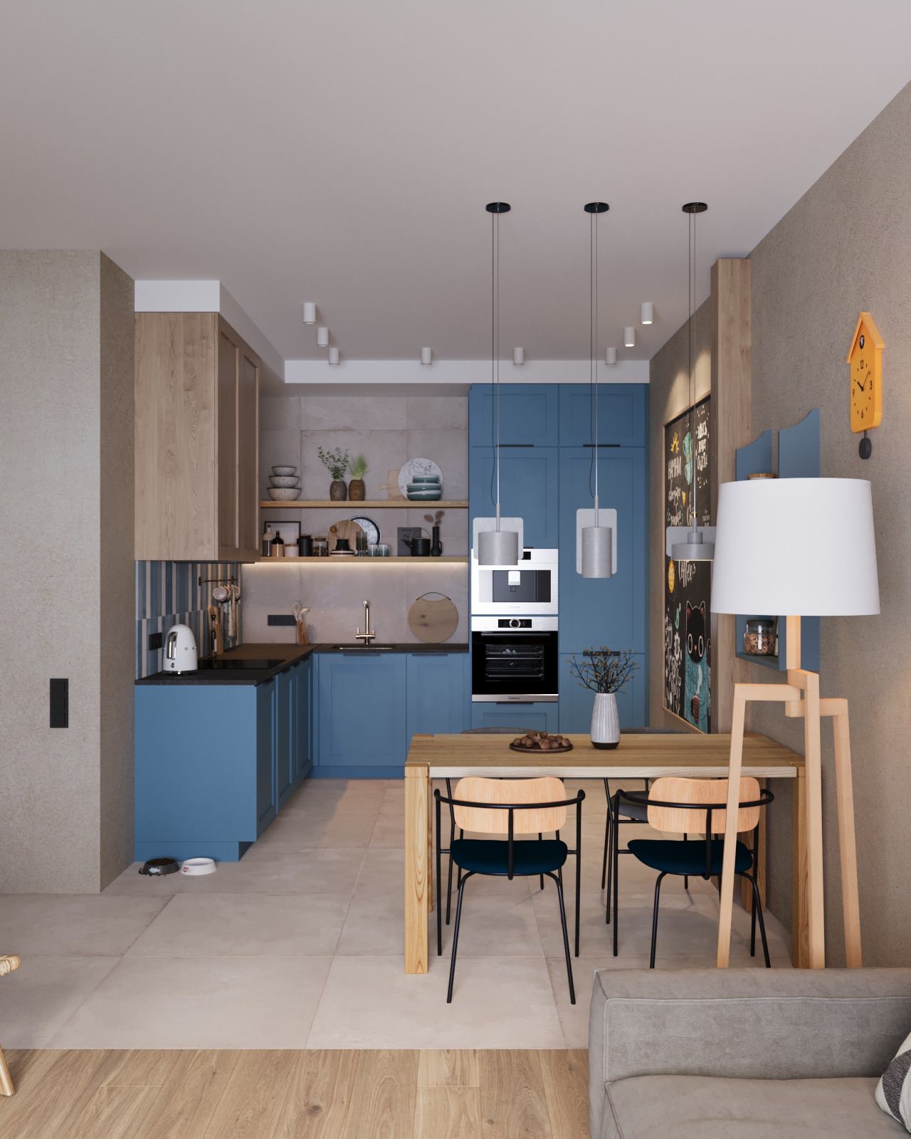 Проект однокомнатной квартиры в Санкт-Петербурге, очень самобытный