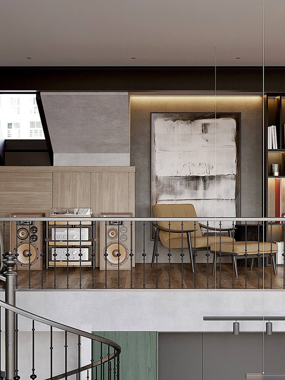 Двухуровневый пентхауз с мансардным этажом