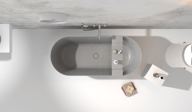 Color Solid surface bathtub 