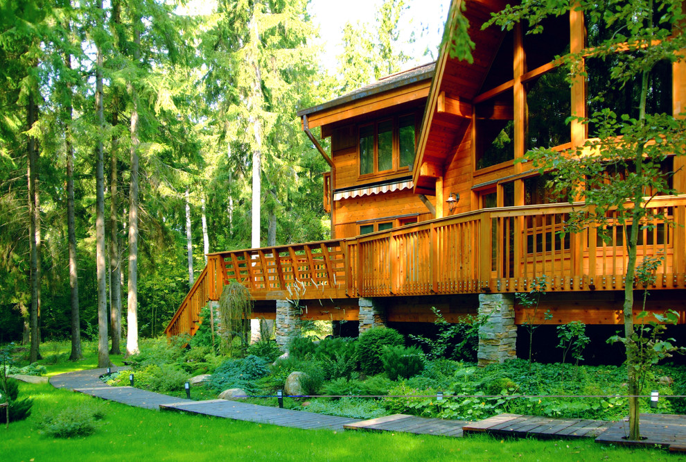 Сад на лесном участке