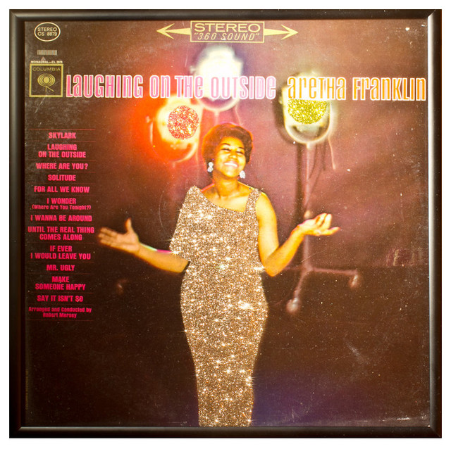 Glittered Aretha Franklin “Laughing on the Outside” Album