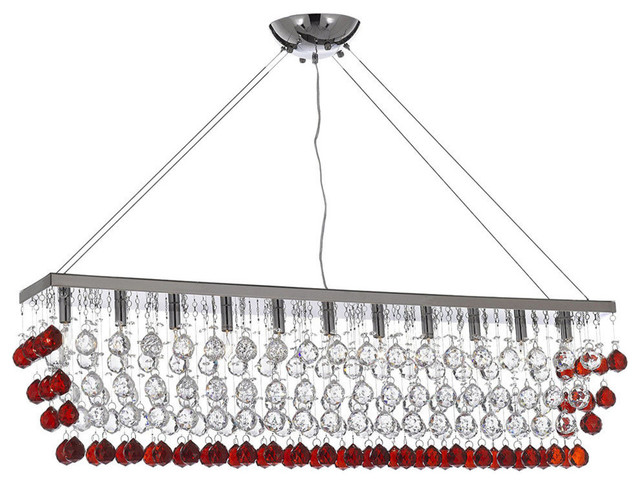 Modern Crystal Raindrop 11-Light Chandelier