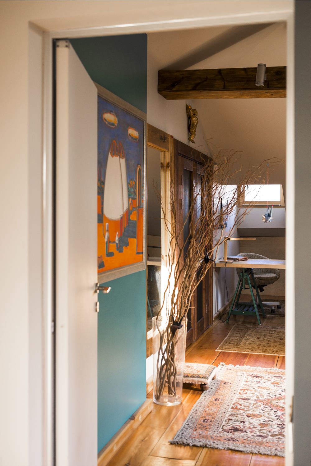 Мансарда с элементами стиля бохо-шик