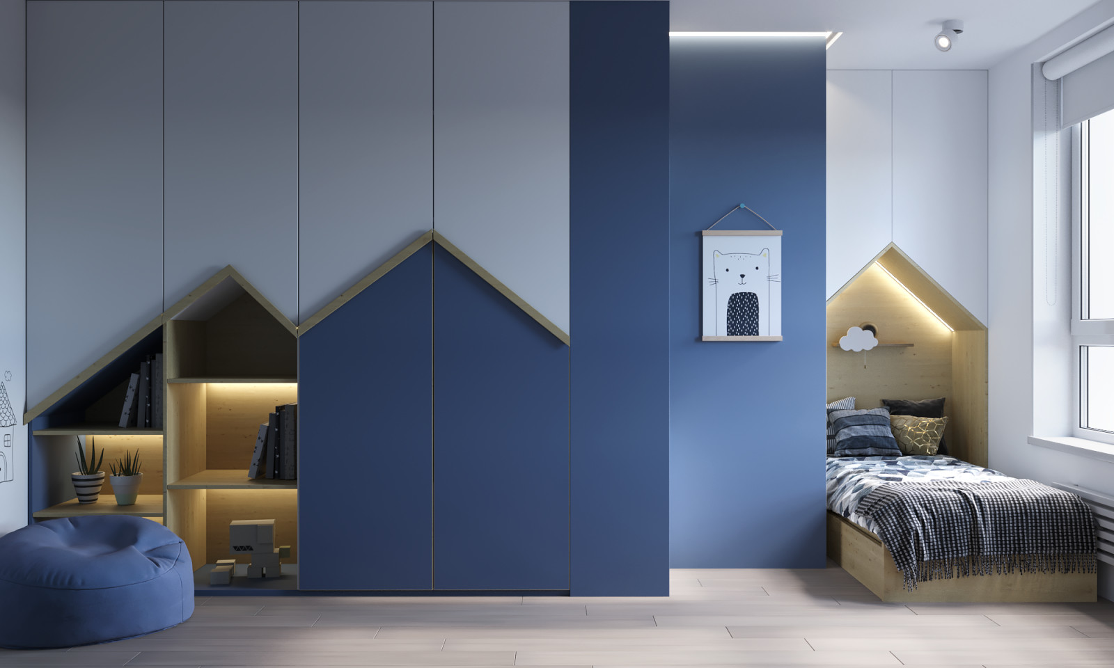 Проект квартиры в Москве 100 м.кв