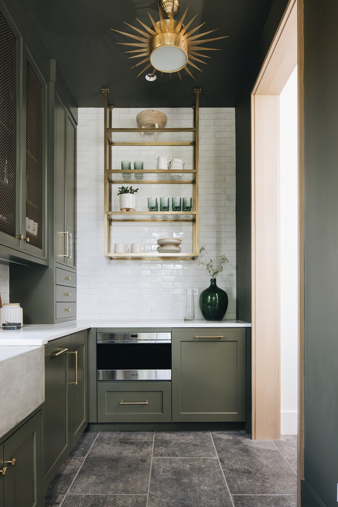 Inspiration for a transitional home design remodel in Chicago