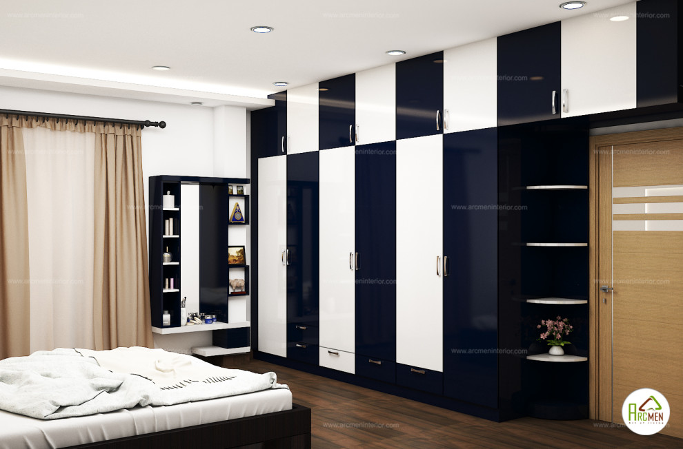 Photo of a contemporary bedroom in Chennai.