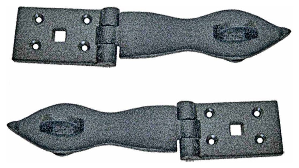 Renovators Supply Black Hasp Lock Antique Wrought Iron Hasp Lock Pack