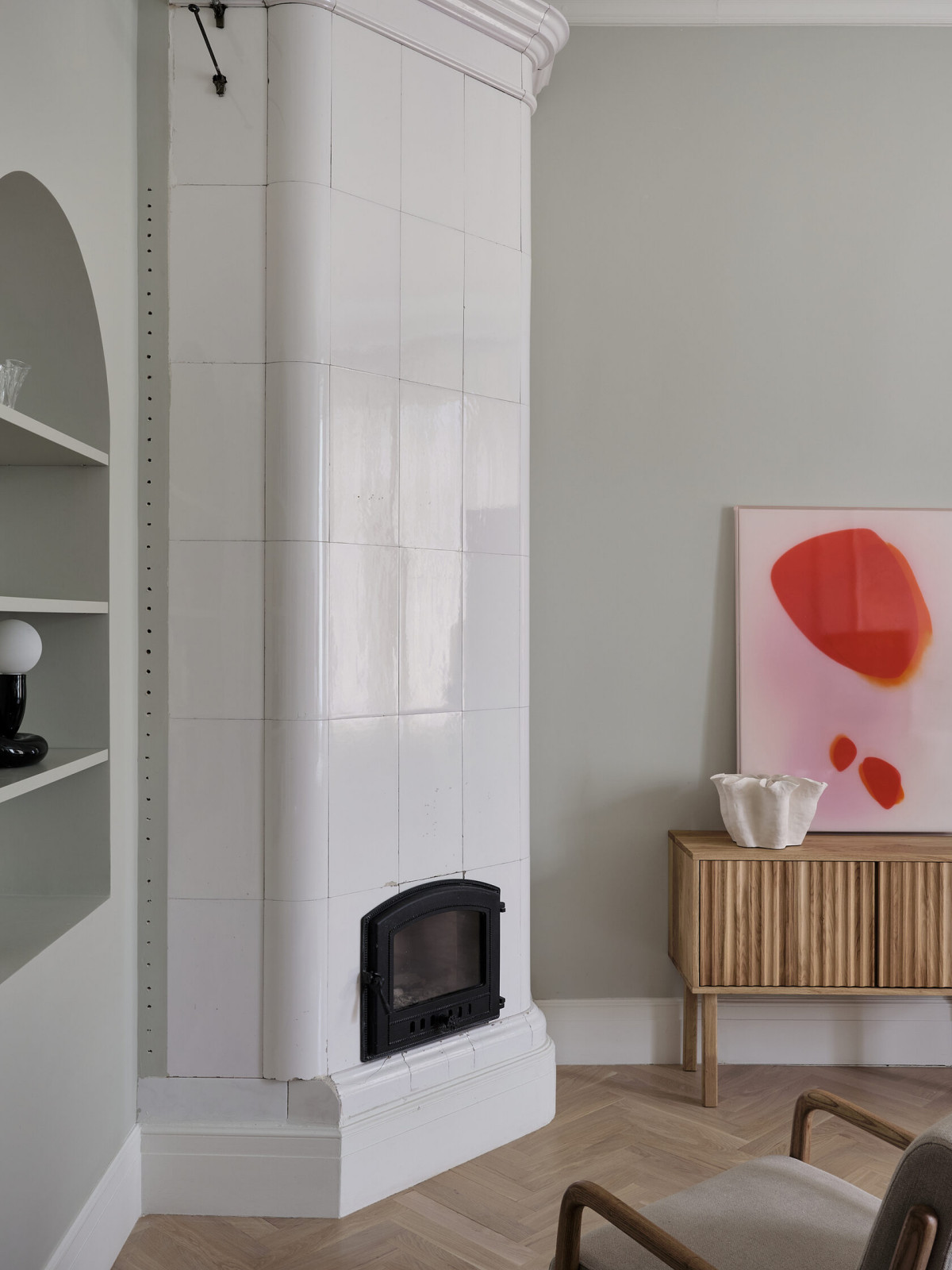 Гостиная с камином