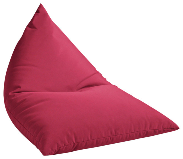 Sorra Home Canvas Hot Pink Outdoor Bean Lounger 54 in W x 38 in W x 21 in H