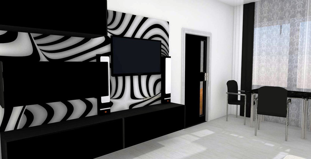 Дизайн-проект квартиры 40кв.м., перепланировка.