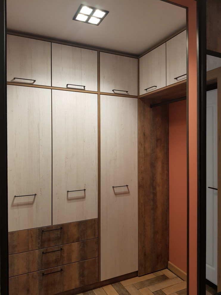 проект квартиры "Дикость_2020" прихожая и гардеробная