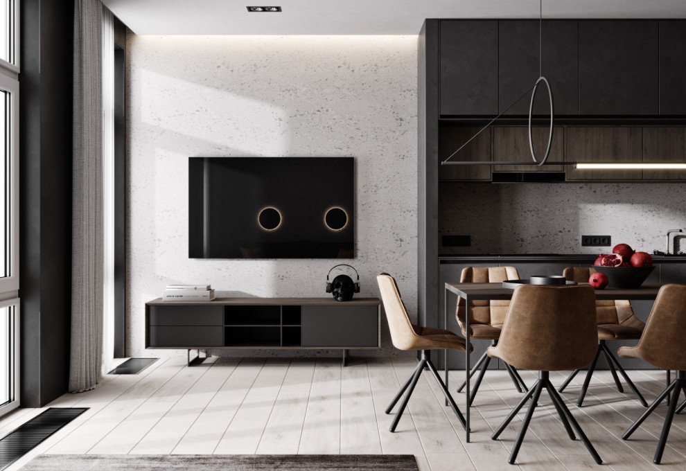 Квартира в темных оттенках