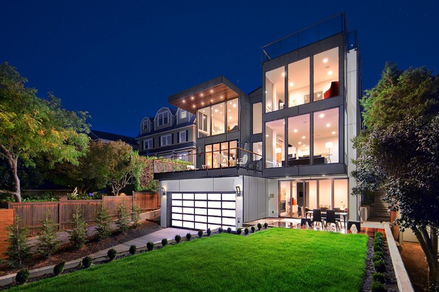 Queen Anne Modern moderno-fachada