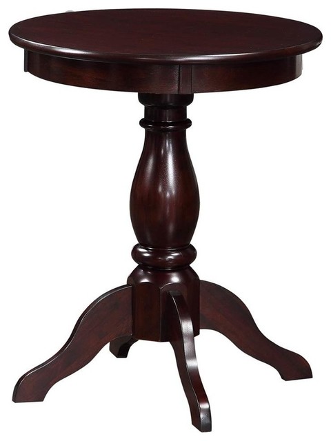 Tall Pedestal Accent Table Traditional Side Tables And End Tall Pedestal Accent Table Traditional Side Tables And End By Ladder