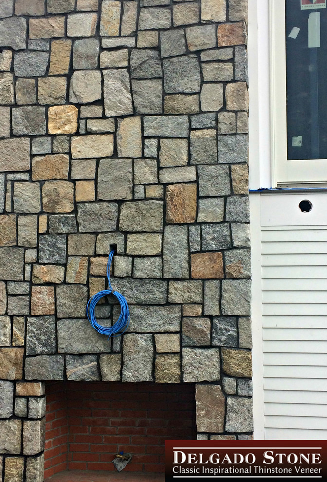 Inspiration for a rustic home design remodel in Boston