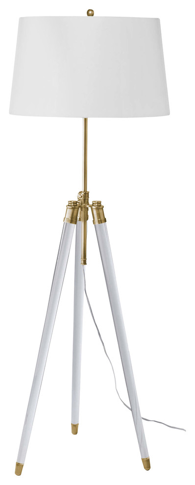 Regina Andrew Design Brigitte Floor, Ore International 6866g Floor Lamp Polished Brass
