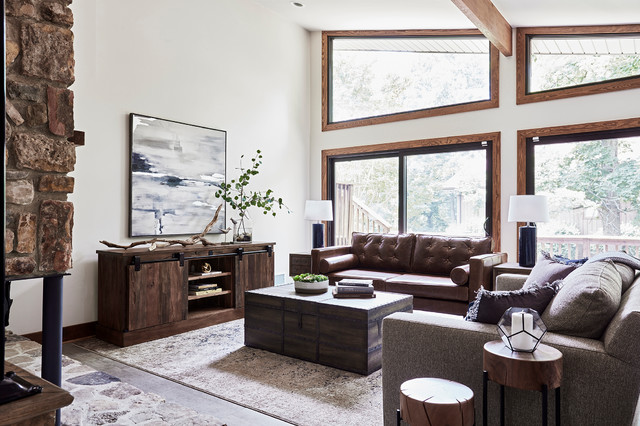 Modern Mountain Home rustico-salon