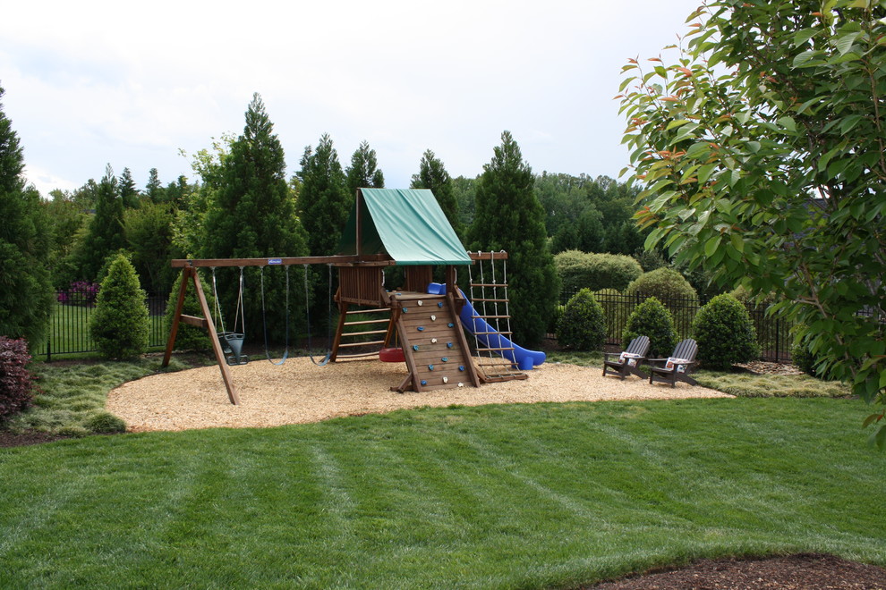 Backyard Play Area Traditional Landscape Other By