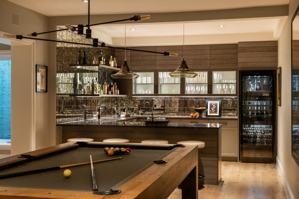 Franklin Park Custom Home - Transitional - Home Bar - DC Metro - by ...