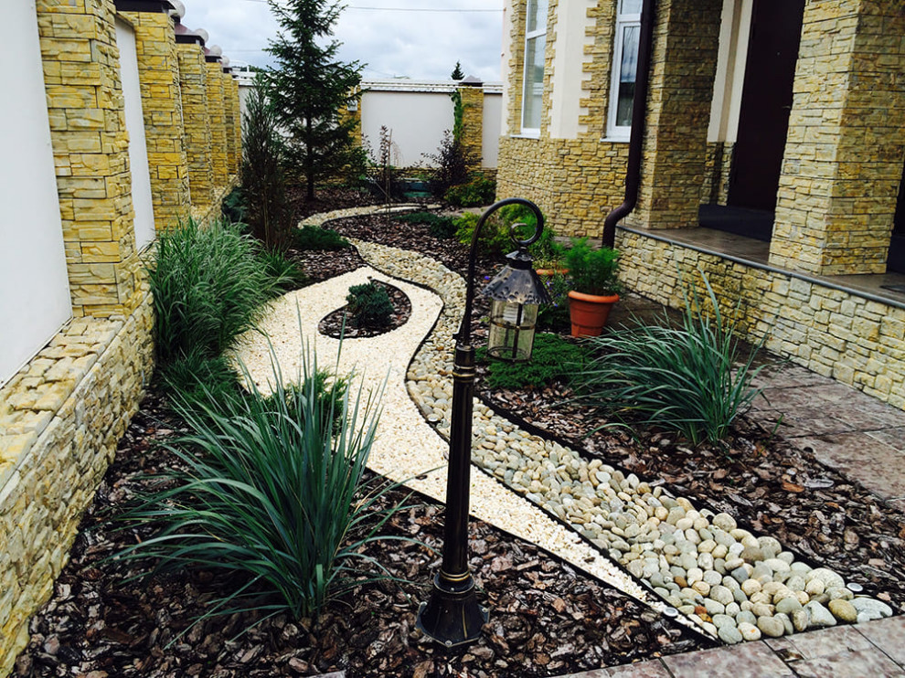 Мощение галькой