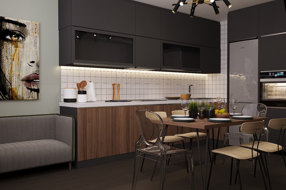 Современный интерьер с элементами лофта в г.Оренбург