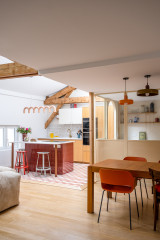 Avant/Après : Notes seventies pour loft familial à Montreuil