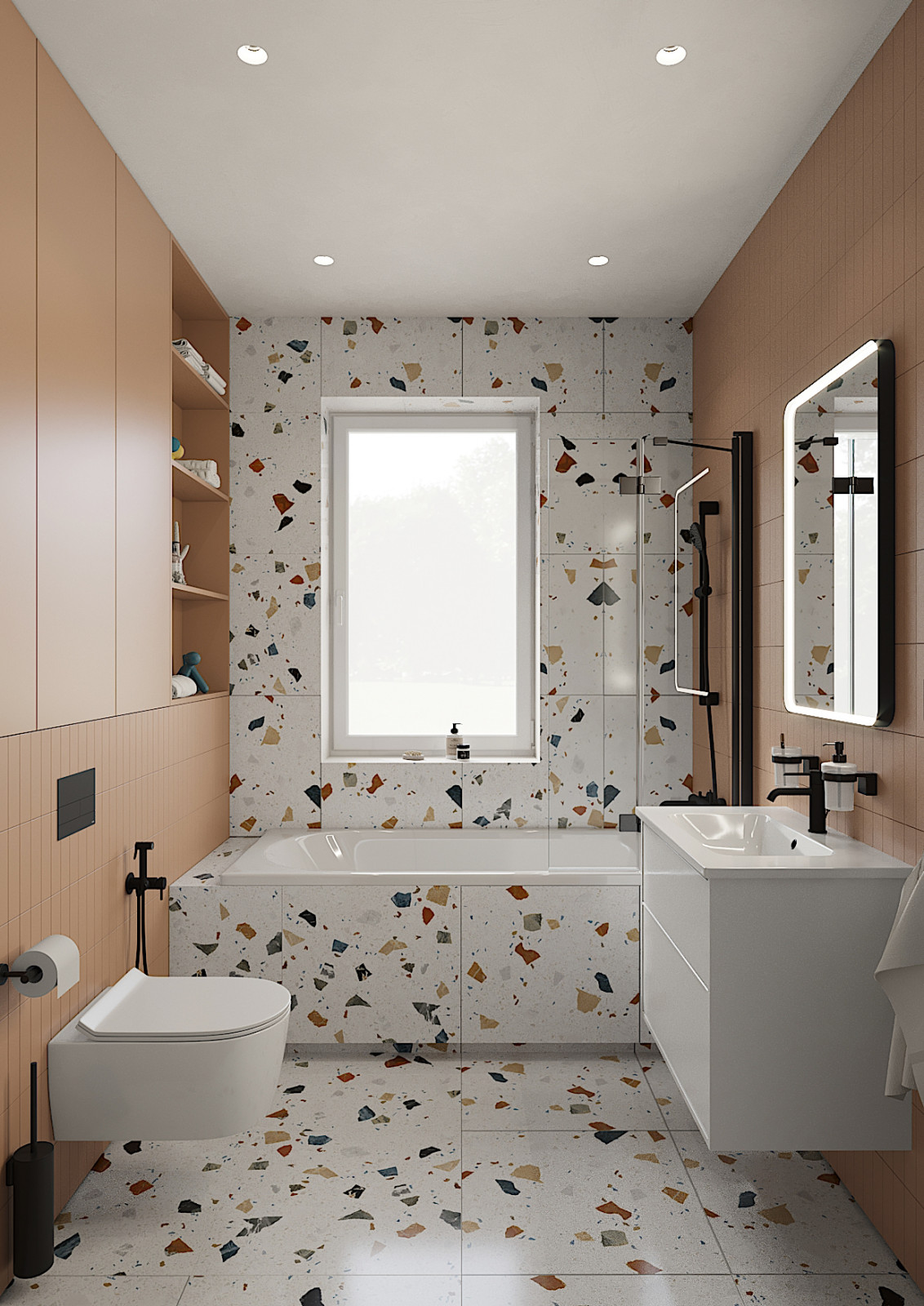 Дом с мансардой в современном стиле