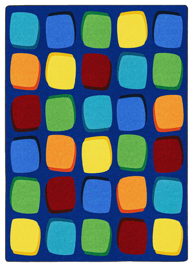 Seat Yourself 10'9"x13'2" Area Rug, Multi Contemporary Kids Rugs by Kolibri Decor Houzz