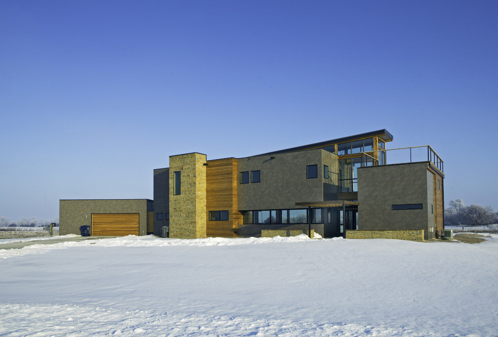 This is an example of a modern exterior in Omaha.