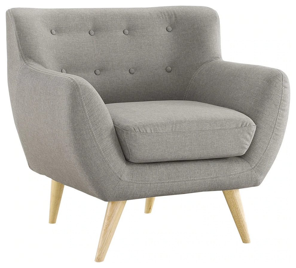 Marcy Light Gray 2 Piece Living Room Set Midcentury Living Room