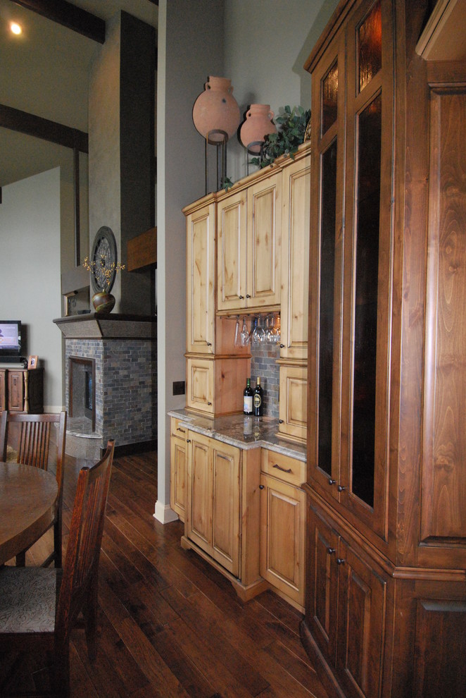 Mountain style kitchen photo in Indianapolis