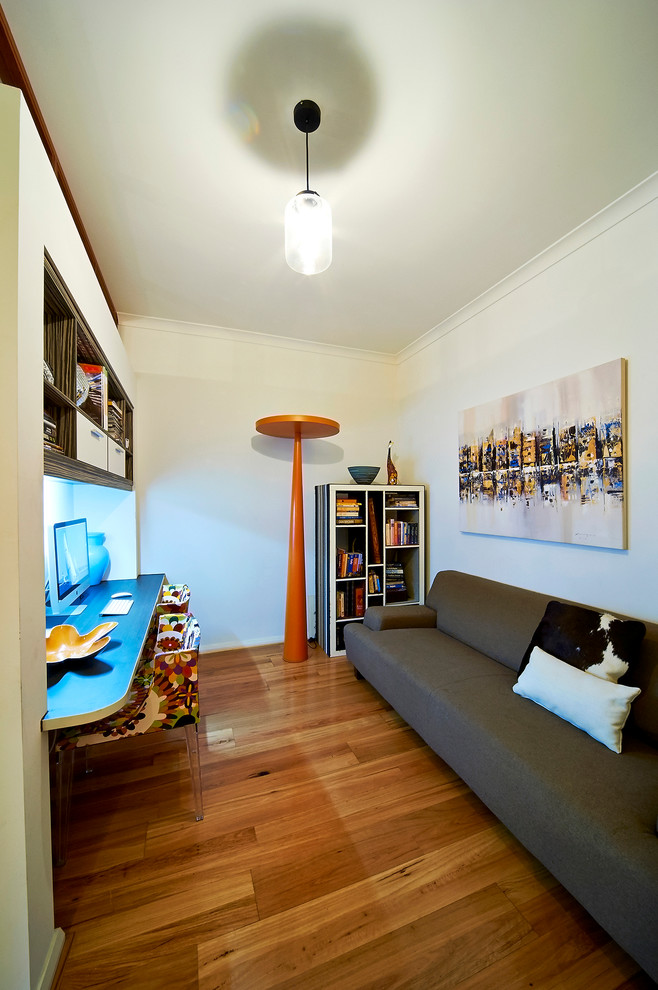 This is an example of a contemporary home office in Perth.