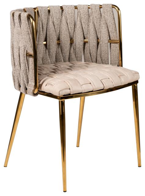 gold fabric dining chairs