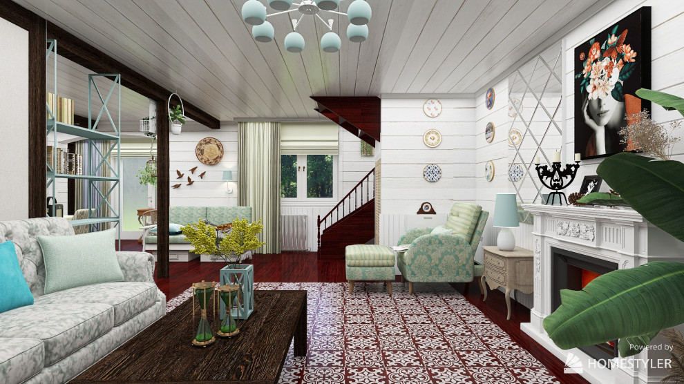 Прованс кухня-гостиная