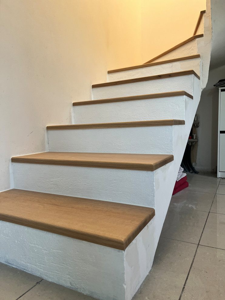 Escalier en chêne massif