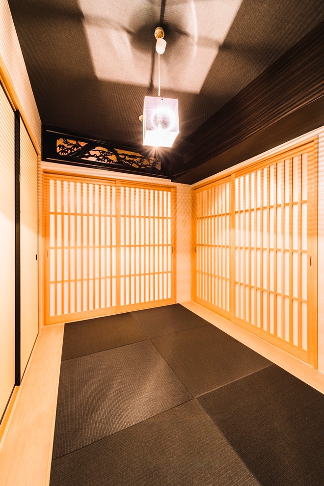 東京23区にある和風のおしゃれな寝室