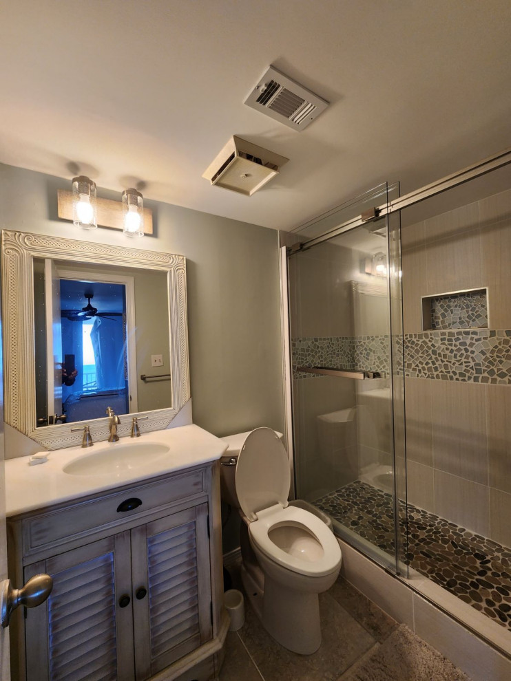 Beach and Racquet club guest bath remodel