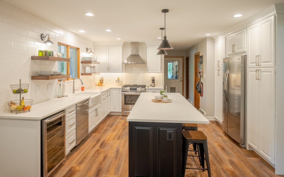 Inspiration for a transitional kitchen remodel in Denver