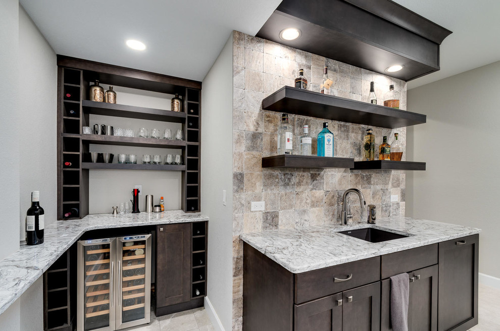 Transitional home design photo in Denver