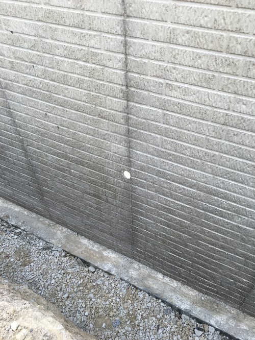 Running water line through foundation