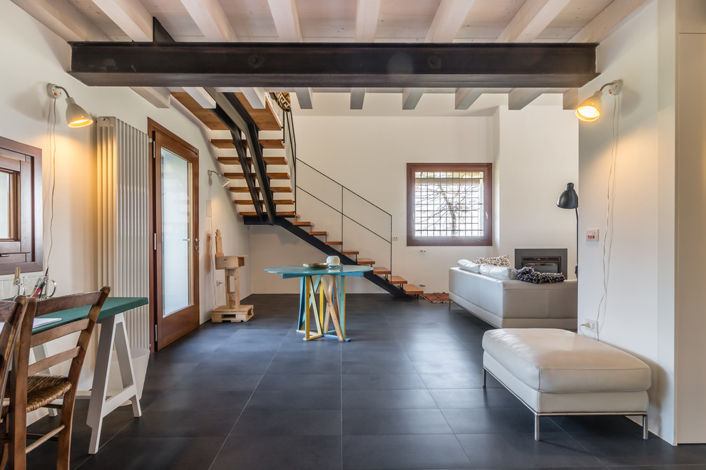 Inspiration for a mediterranean home design remodel in Venice