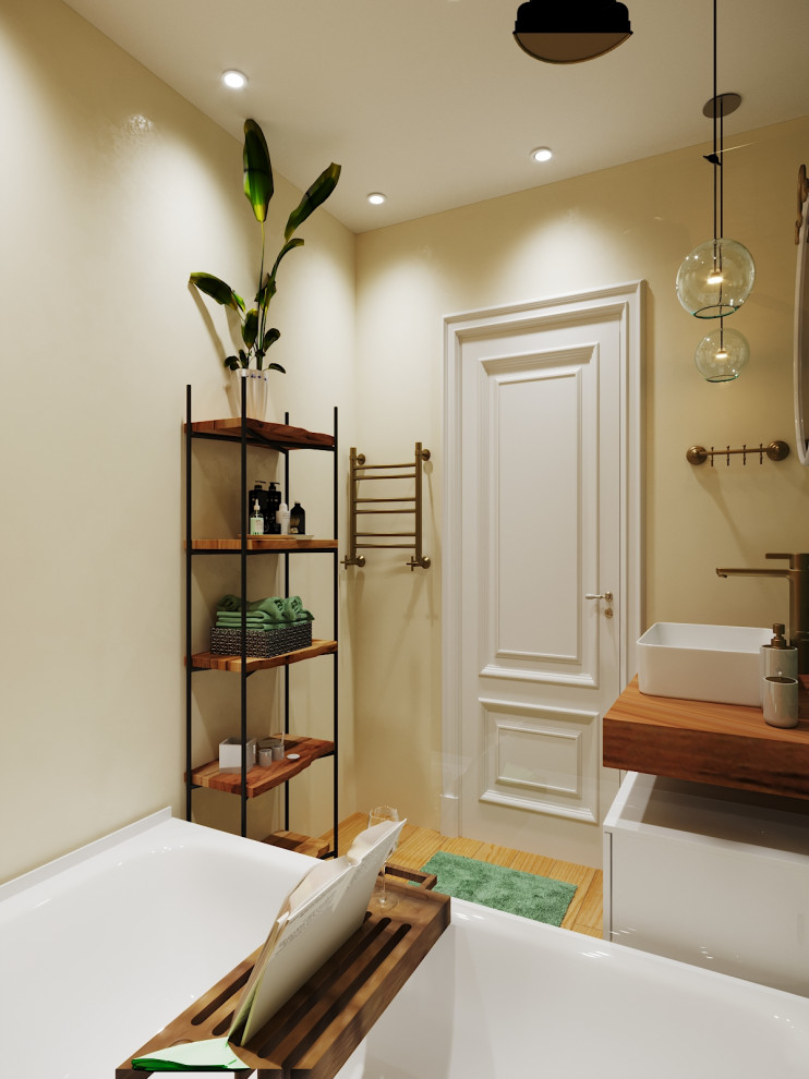 Зелёная ванная комната