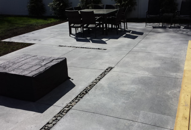 Modern Concrete Patio Long Island Modern Patio New York By