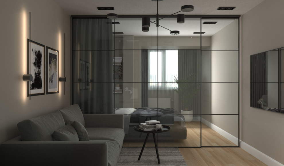 Дизайн-проект спальни/гостиной