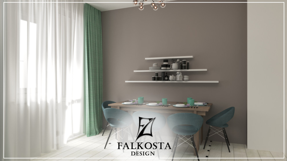 Дизайн интерьера в Нур-Султане. Стильная квартира от Falkosta