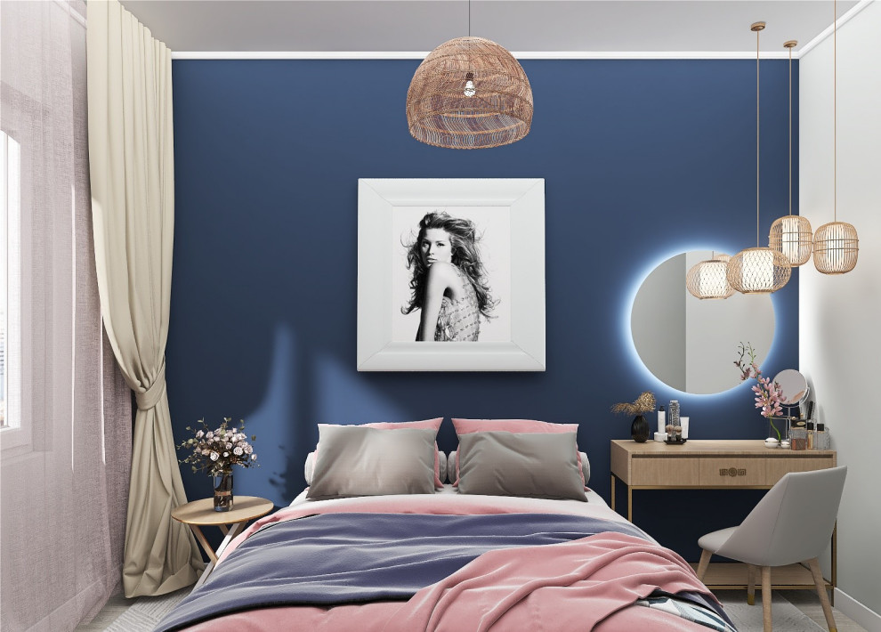 Квартира в современном стиле с яркими акцентами