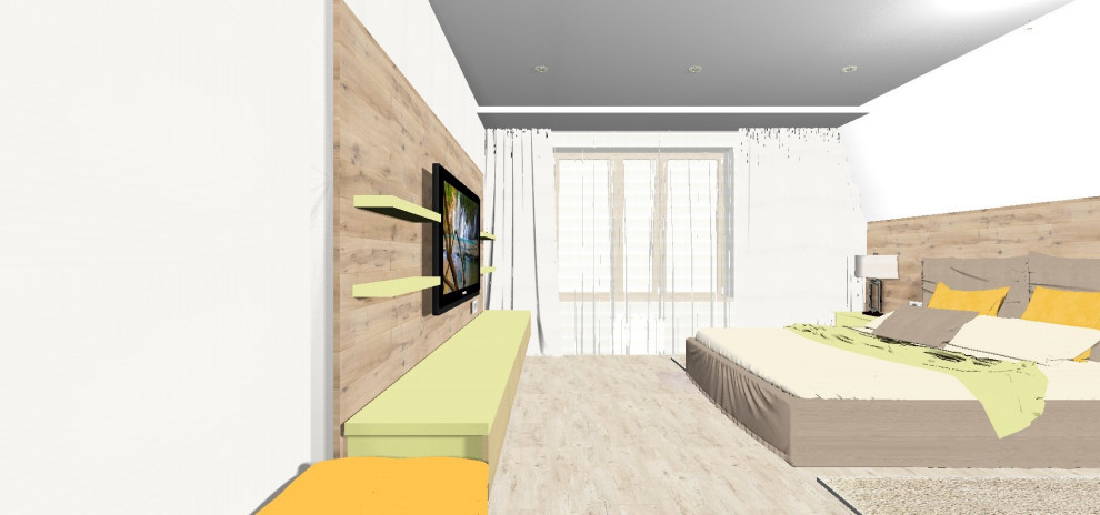 Спальня в коттедже.